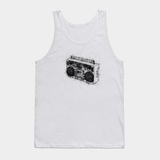 Boombox LaSonic the DJ that Sketch Tank Top